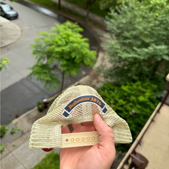 Vintage Budweiser 1876 Orange Cap Rare Model Y2K 90s - Picture 5 of 5